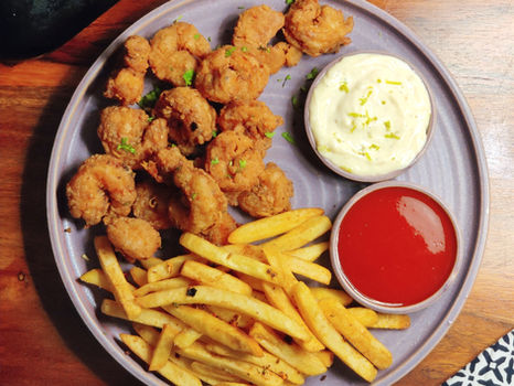 Lemon Aioli & a plate full of Cajun indulgence