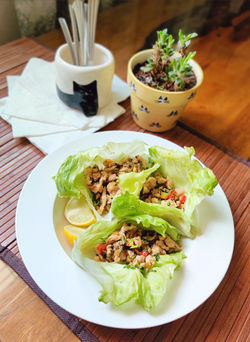 Cabbage & Chicken Larb