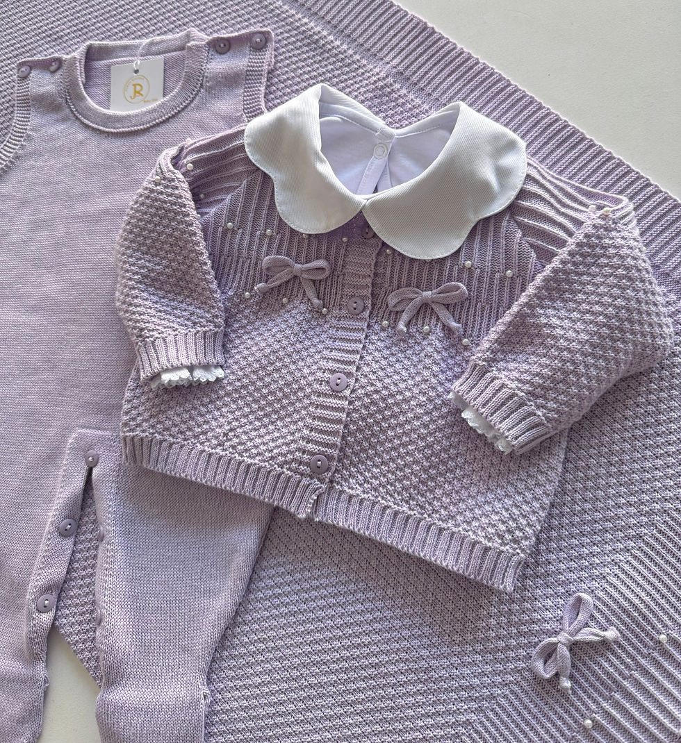 Ternura em cada ponto: os tom de  lilás da Rubin Malhas.