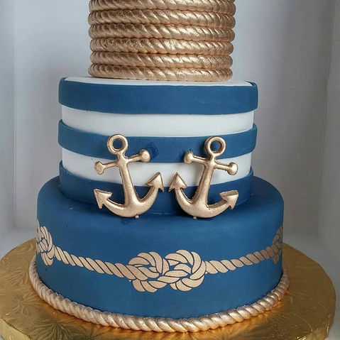 vegan wedding cake, vegan wedding, gluten free wedding cake, nautical wedding cake