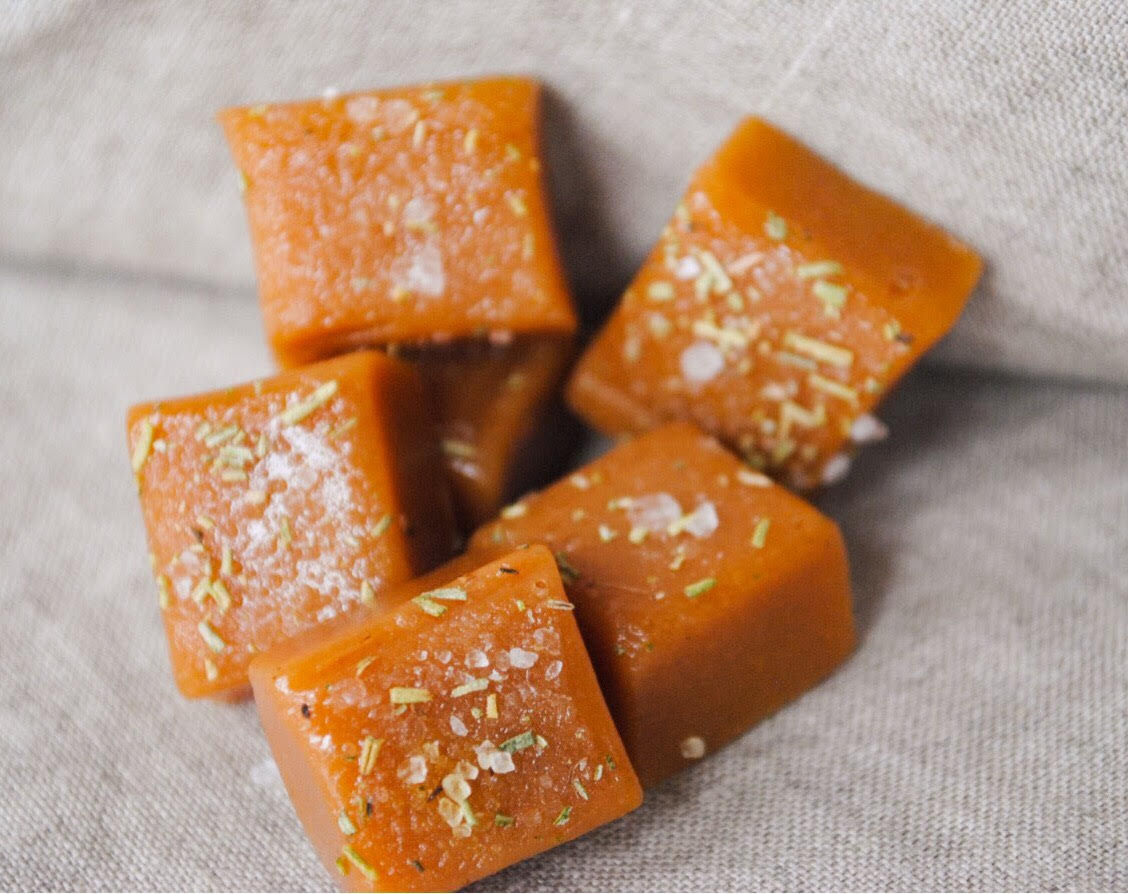 Rosemary Sea Salt Caramels