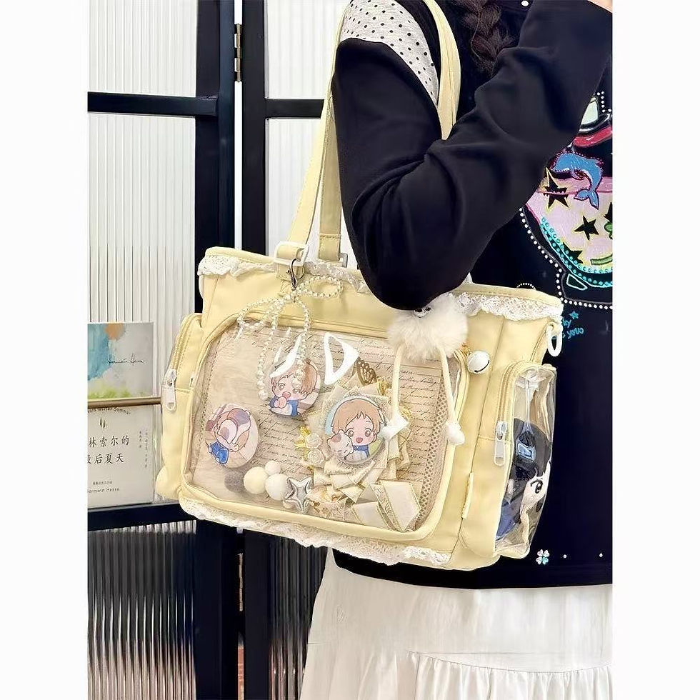 Thumbnail: Kawaii Lace Crossbody Bag – Cute Harajuku-Inspired Fashion Bag