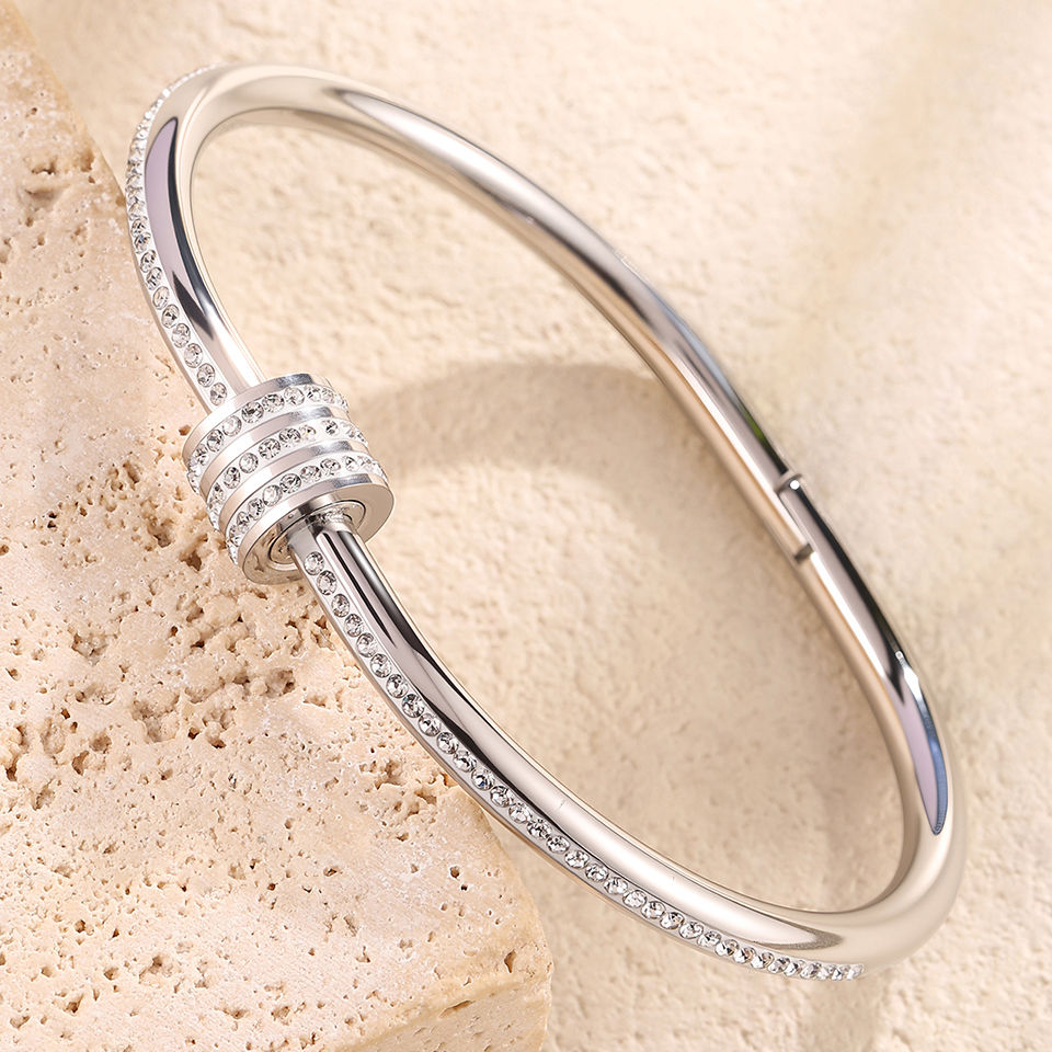 Thumbnail: Gold/Silver Romance Bracelets – Elegance with a Sparkling Touch