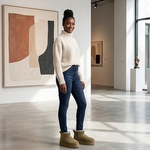 Cosy Suede Ankle Boots – Comfort with Chic Appeal