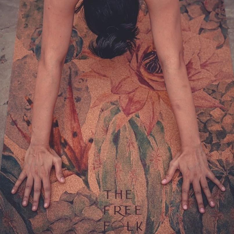 Thumbnail: Floral Cork Yoga Mat