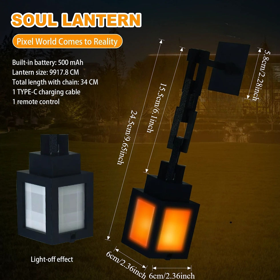 Thumbnail: 2026 Pixel Style Night Light Portable Lantern Tabletop Ornament 16 Colors RGB Re