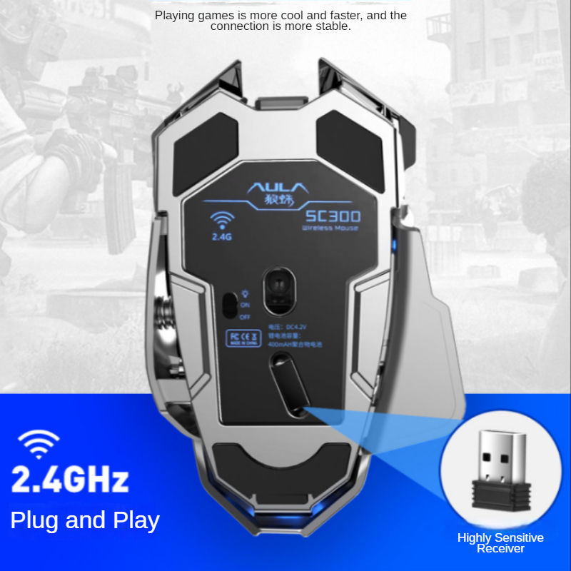 Thumbnail: Wireless Mouse Rechargeable Desktop Computer