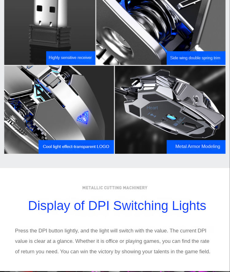 Thumbnail: Wireless Mouse Rechargeable Desktop Computer