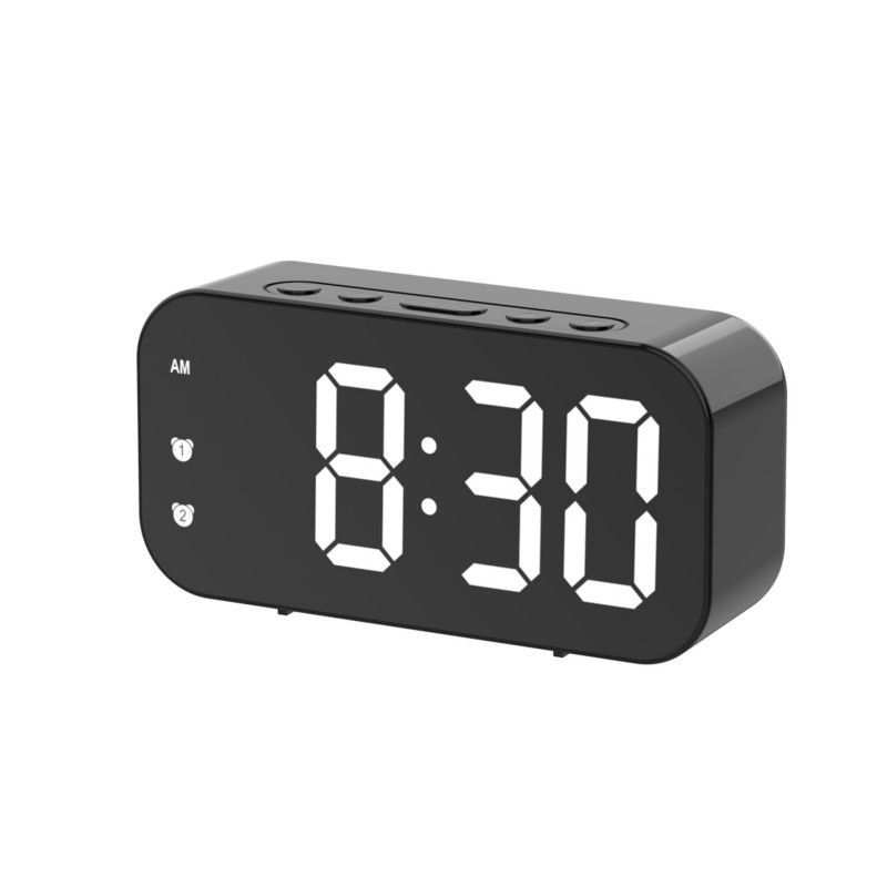 Thumbnail: Voice Control Digital Alarm Clock Temperature Dual Alarms Snooze Table Clock 3 L