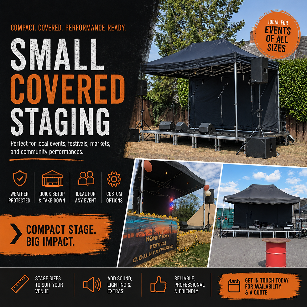 Small Covered Stage Hire: The Perfect Setting for Outdoor Events