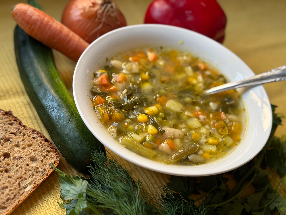 מרק ירקות טבעוני אולטימטיבי - 'הכל-בו'