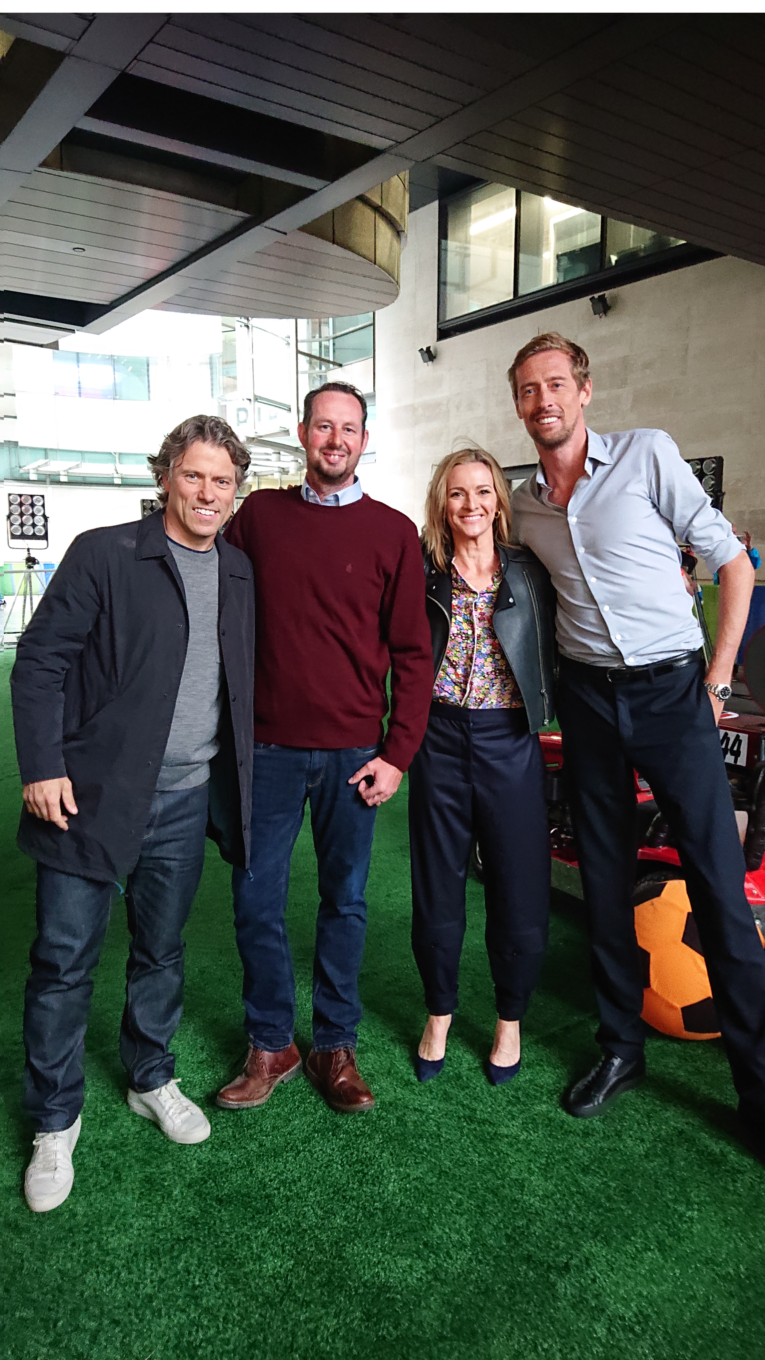 John Bishop Gabby Logan Peter Crouch