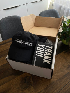 Micoaquire Client Onboarding Swag Packs