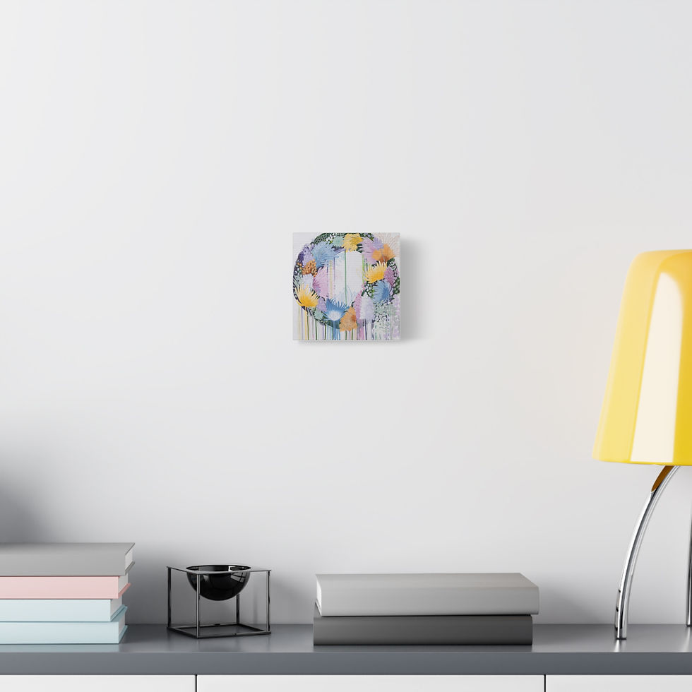 Thumbnail: Floral Wall Art Print,Canvas Decor, Home Office, Gift for Her, Nursery Art