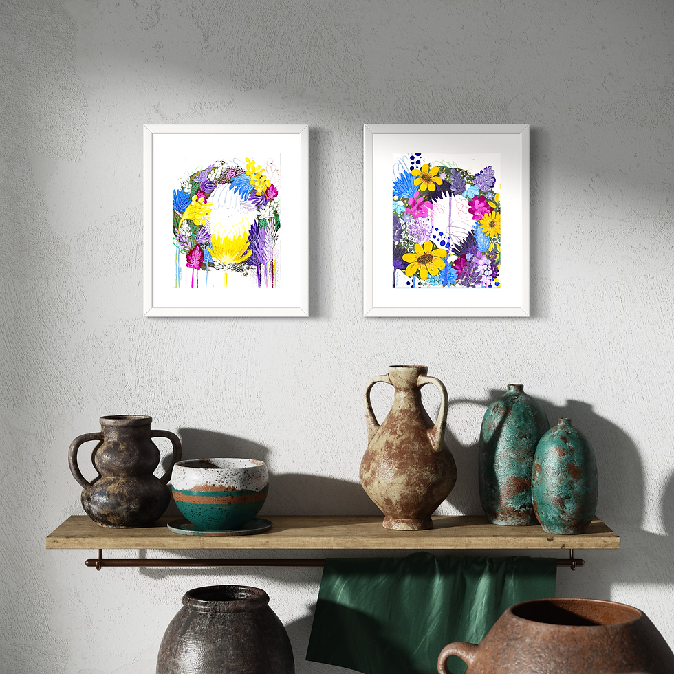 Thumbnail: Summer Wreath #1 |matted