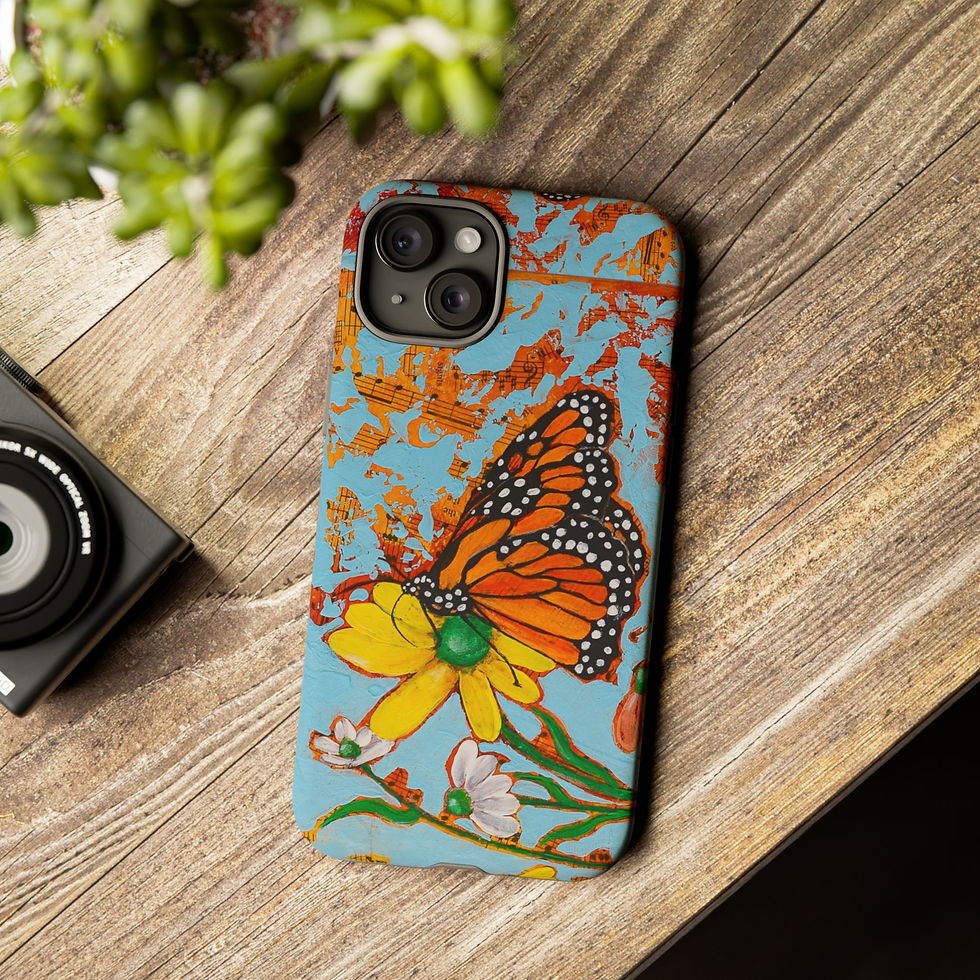 Thumbnail: Colorful Butterfly iPhone Case, Floral, Musical, Gifts, Art, Accessories