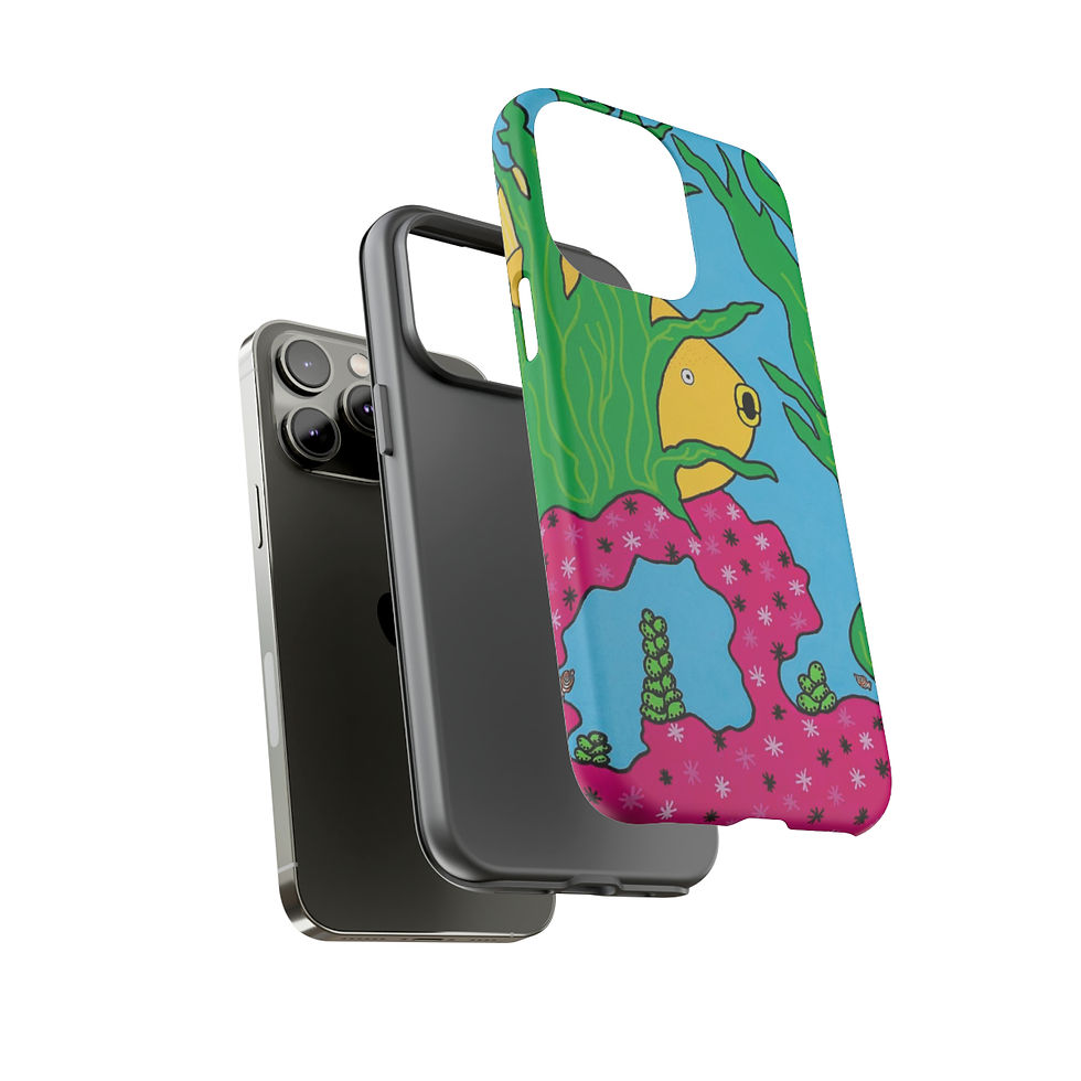 Thumbnail: iPhone Tough Cases, Yellow Fish, I See You
