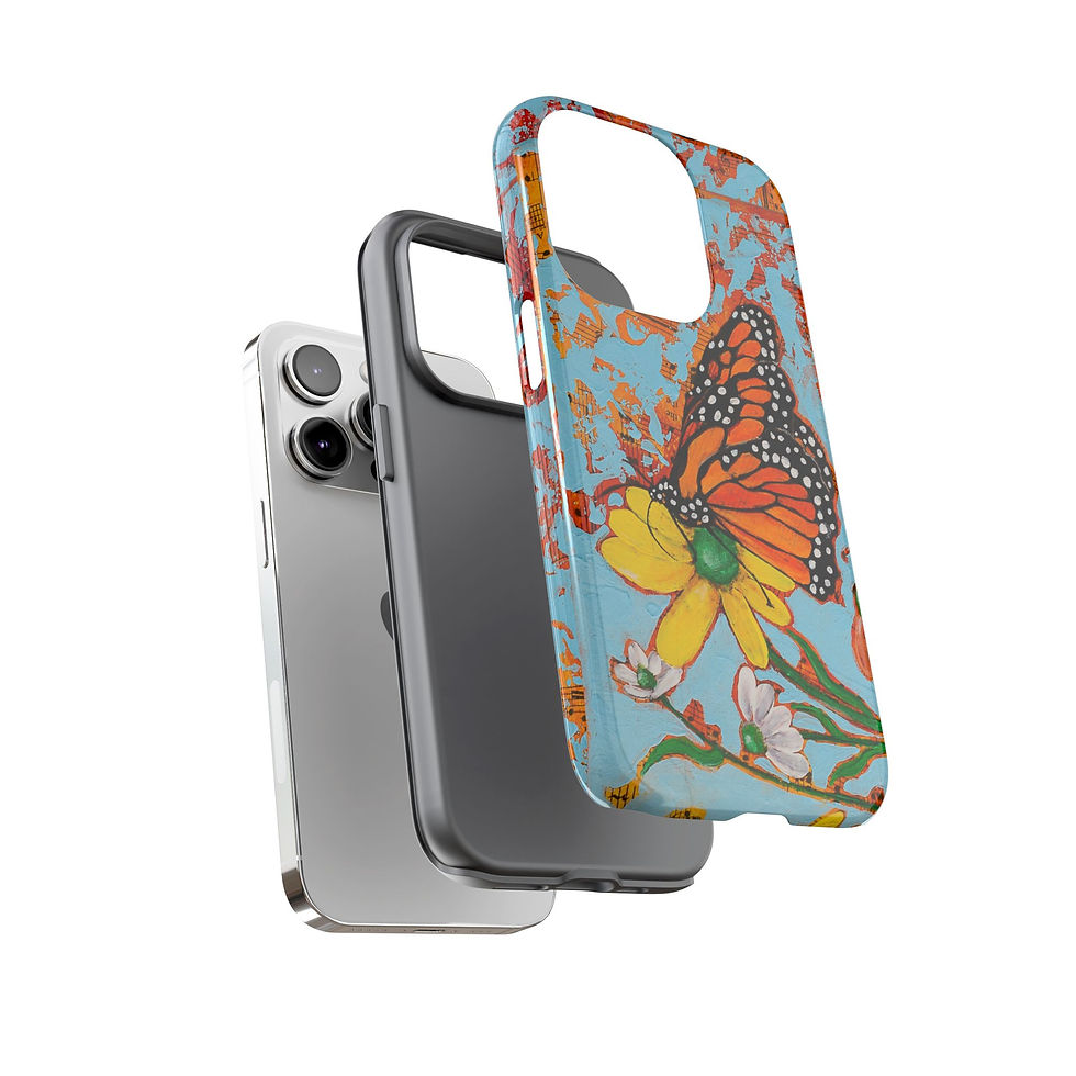 Thumbnail: Colorful Butterfly iPhone Case, Floral, Musical, Gifts, Art, Accessories