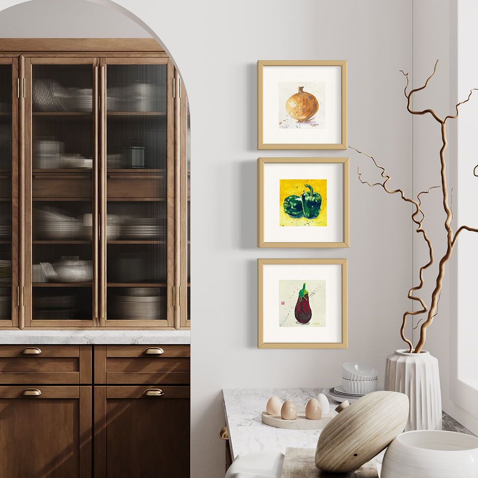 Thumbnail: Watercolor Eggplant | matted