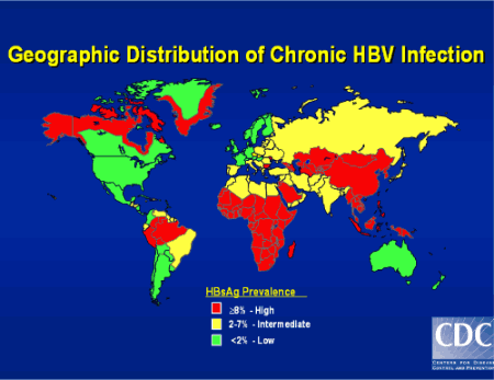 Global Prevalence of Hepatitis B