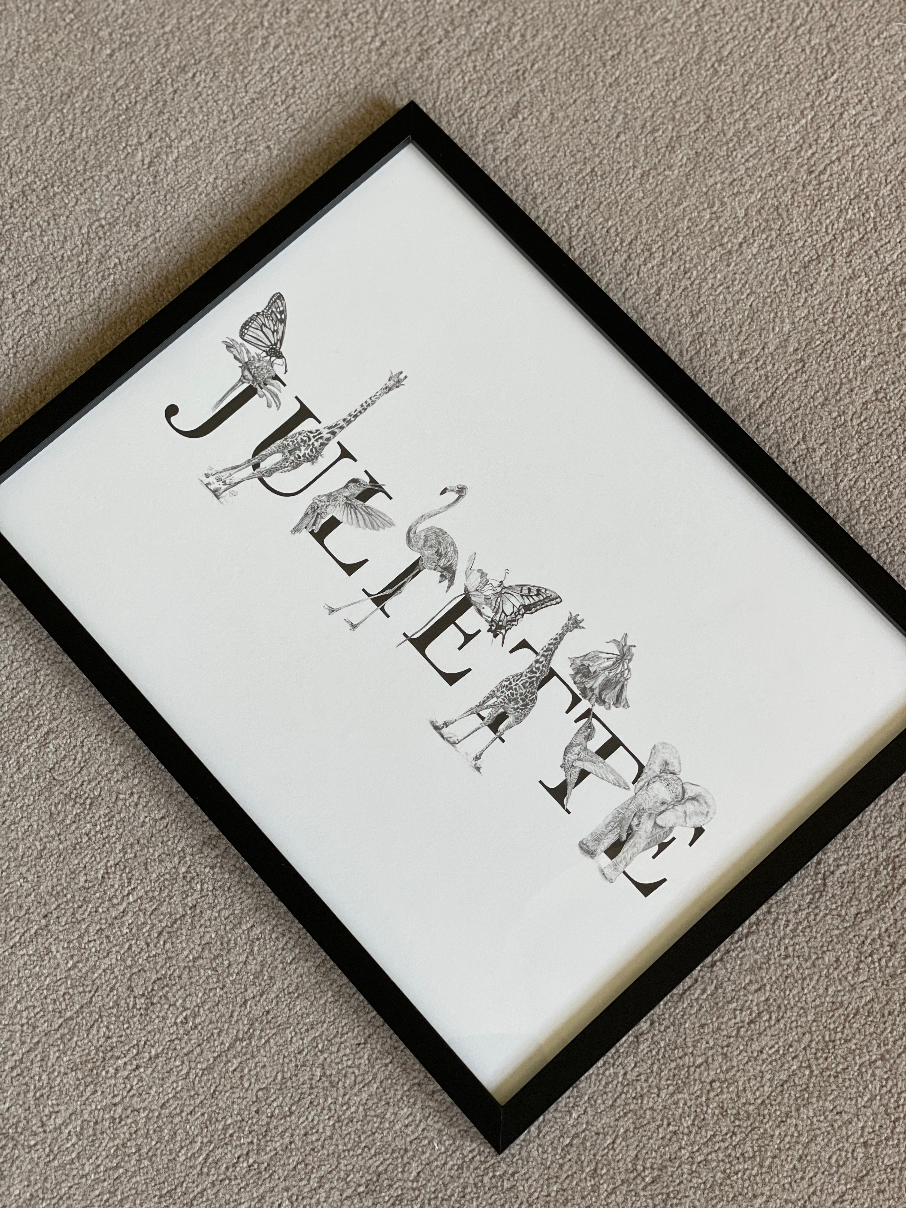 Personalised Name Print - Framed