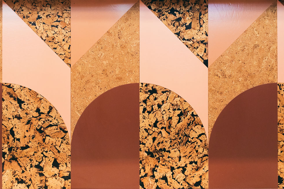 A close up of the bar detailing in Westfield Stratford