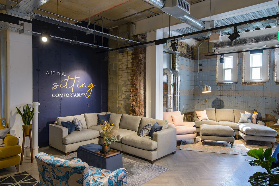 View of sofas available for sale at The Lounge Co, Islington