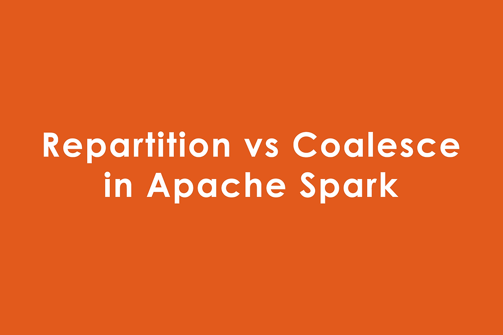 Repartition vs Coalesce in Apache Spark