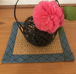 畳小物と牡丹