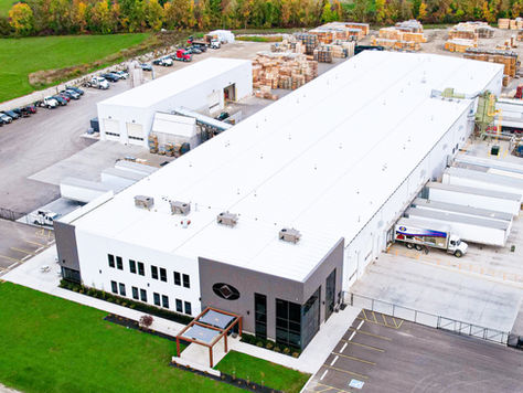 aerial of Oxford pallet plant