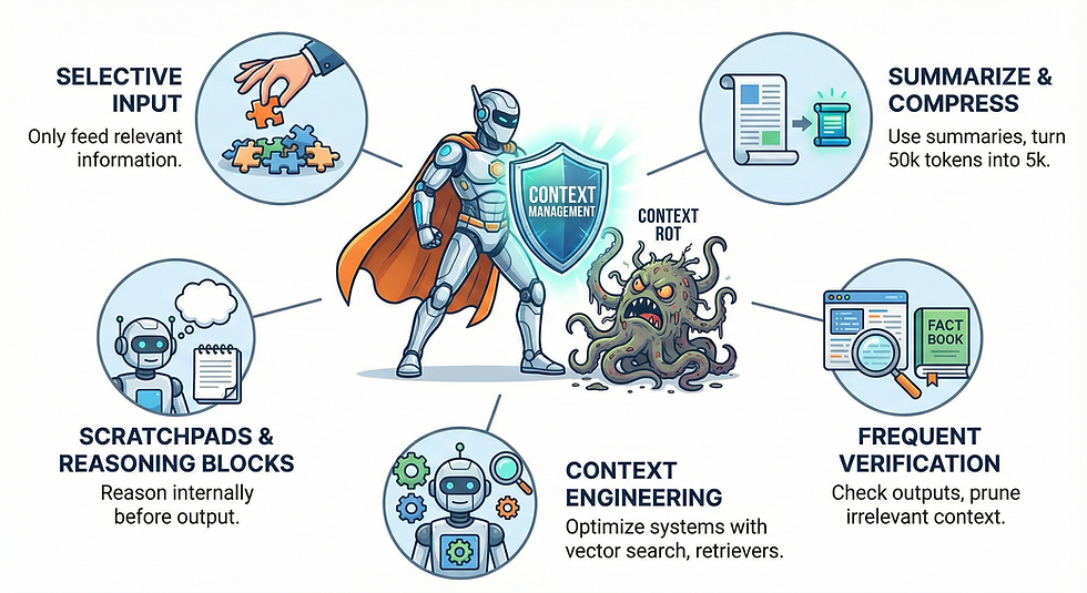 When AI Forgets: Understanding and Fighting Context Rot in Large Language Models
