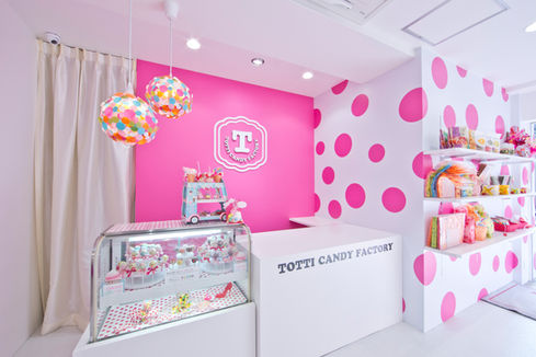 大阪アメ村のTOTTI CANDY FACTORYインテリアデザイン