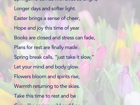 Easter Spring Break Poem.