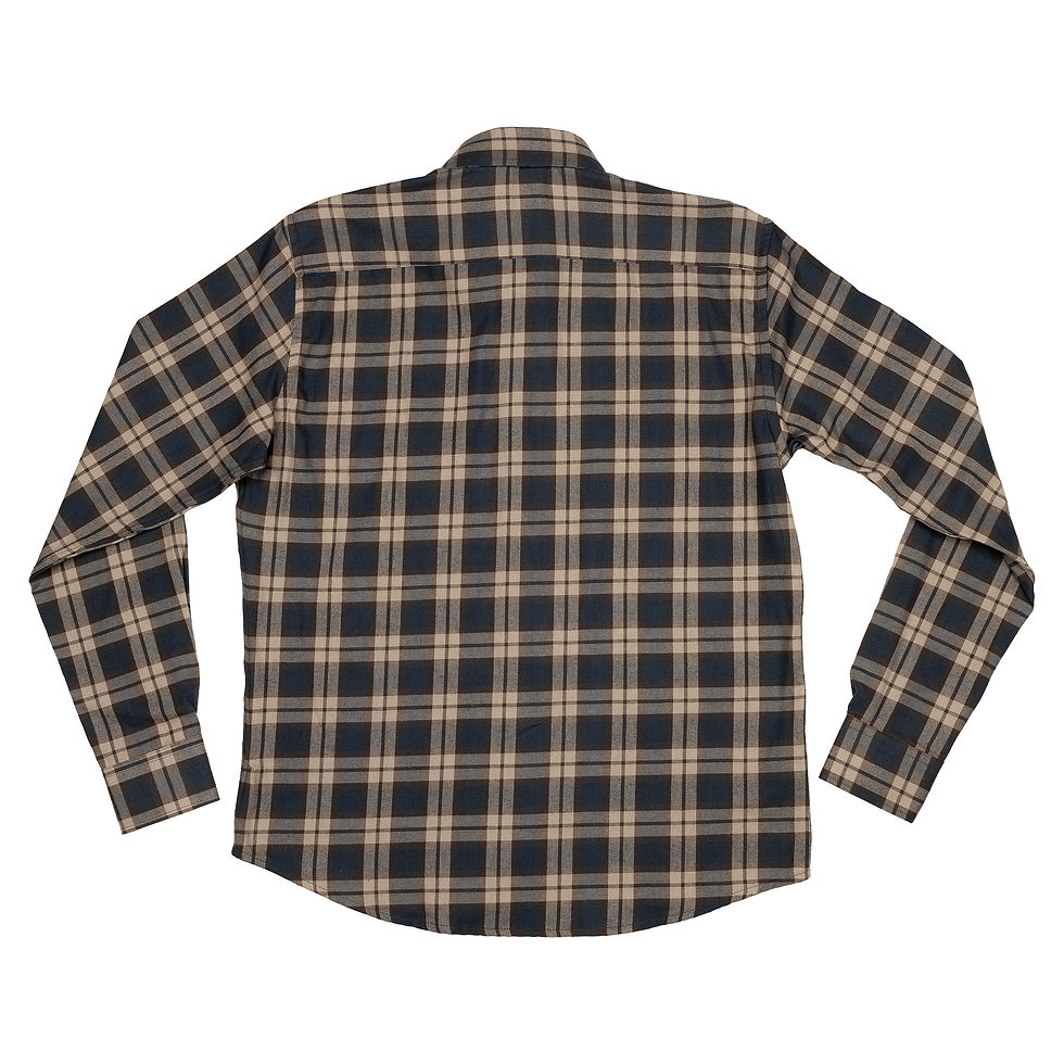 Miniatura: Camisa de Flanela Xadrez Marrom