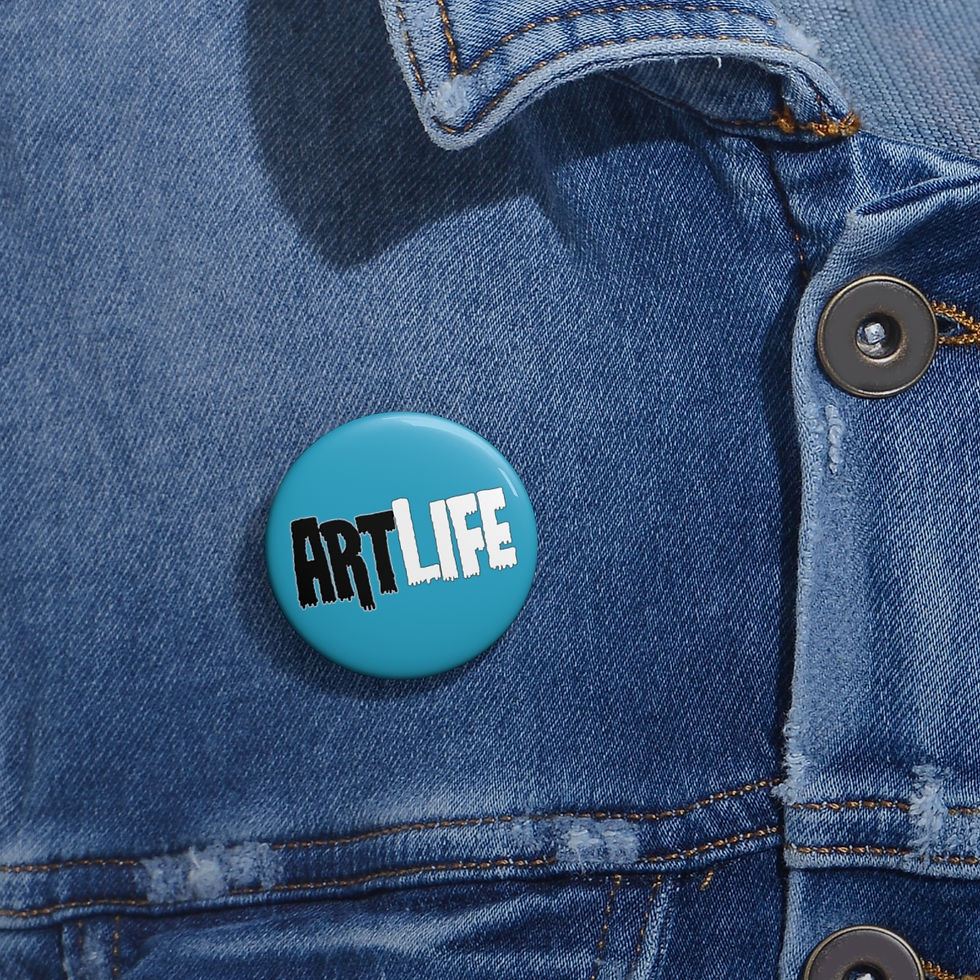 Thumbnail: Black & White Artlife Logo Buttons