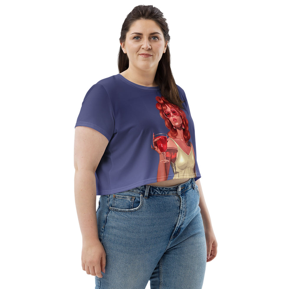 Thumbnail: "Summer Vibes" Gradient Cropped T-Shirt