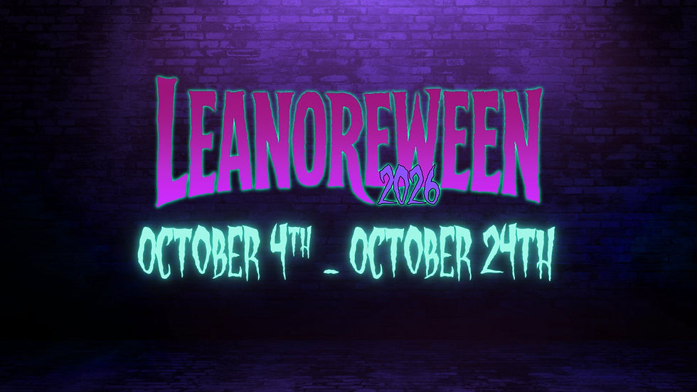 Leanoreween 2026 dates: October 4th through October 24th