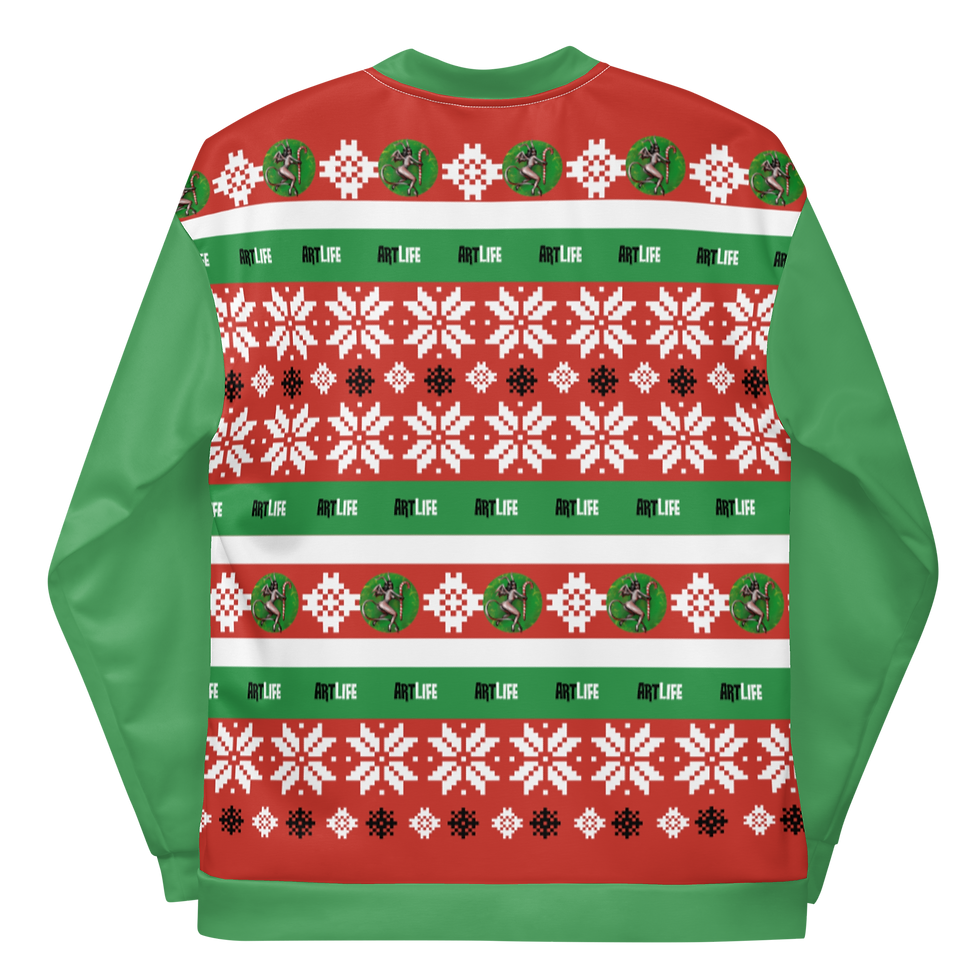 Thumbnail: Ugly Art Life Holiday Unisex Bomber Jacket