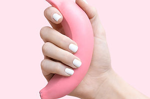 Pink Banana, White Nails