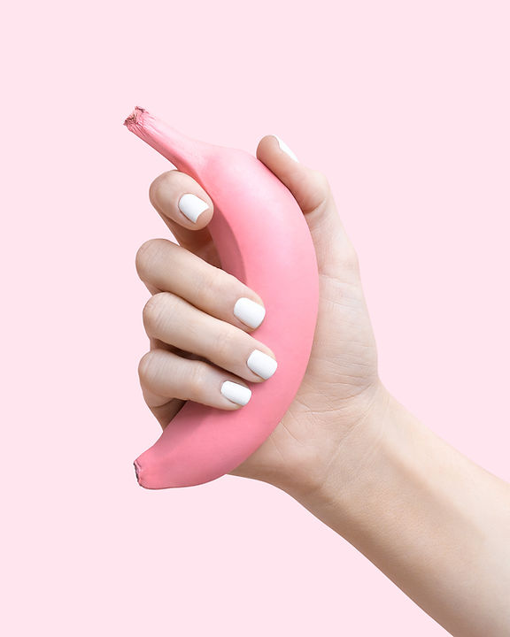 Pink Banana, White Nails