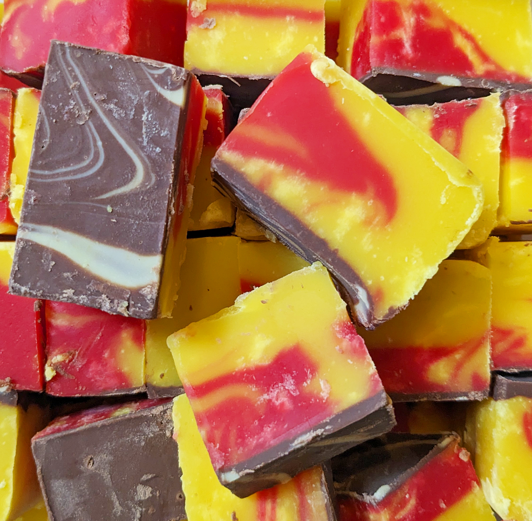 Christmas Marzipan Fudge by The Fudge Factory