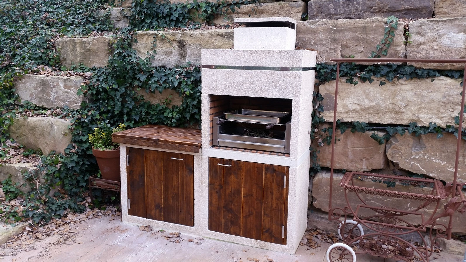 Doors and worktop BBQ