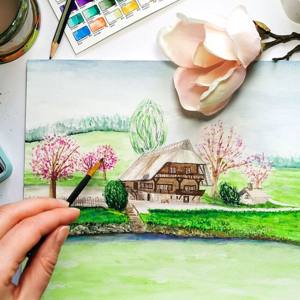 Miniaturbild: Romantische Gedanken | 24 x 32 cm im weißen Rahmen