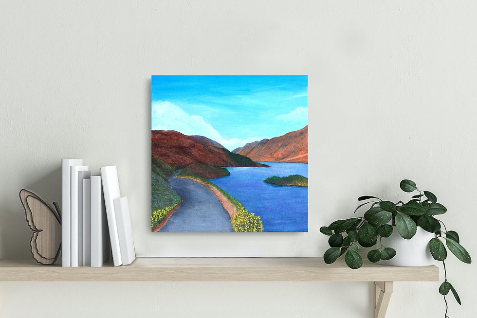 Thumbnail: Rough Path to Calmness - 40 x 40 cm