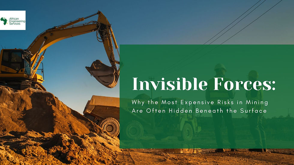 Invisible Forces:Why the Most Expensive Risks in Mining Are Often Hidden Beneath the Surface