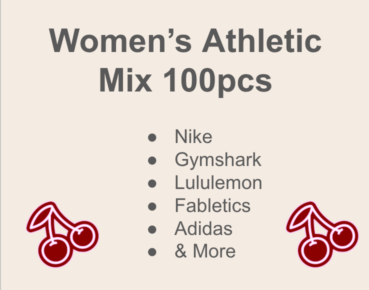 100pcs Women's Athletic Inventory Box