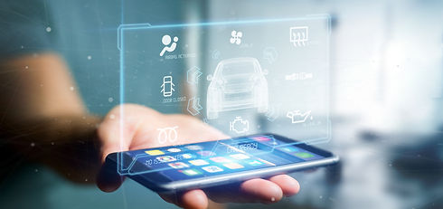 man-holding-dashboard-smartcar-interface