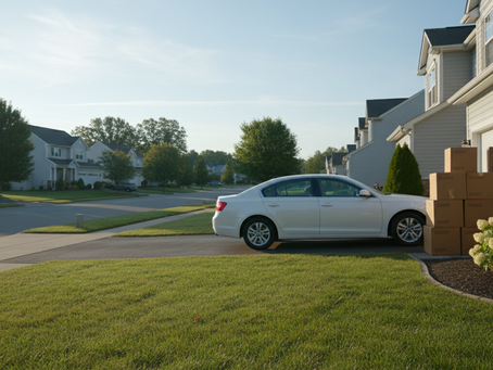 Professional vehicle transport for a new car during a move