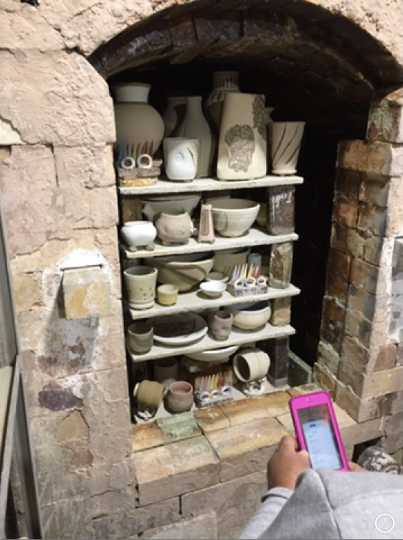 Kiln filled and ready to go