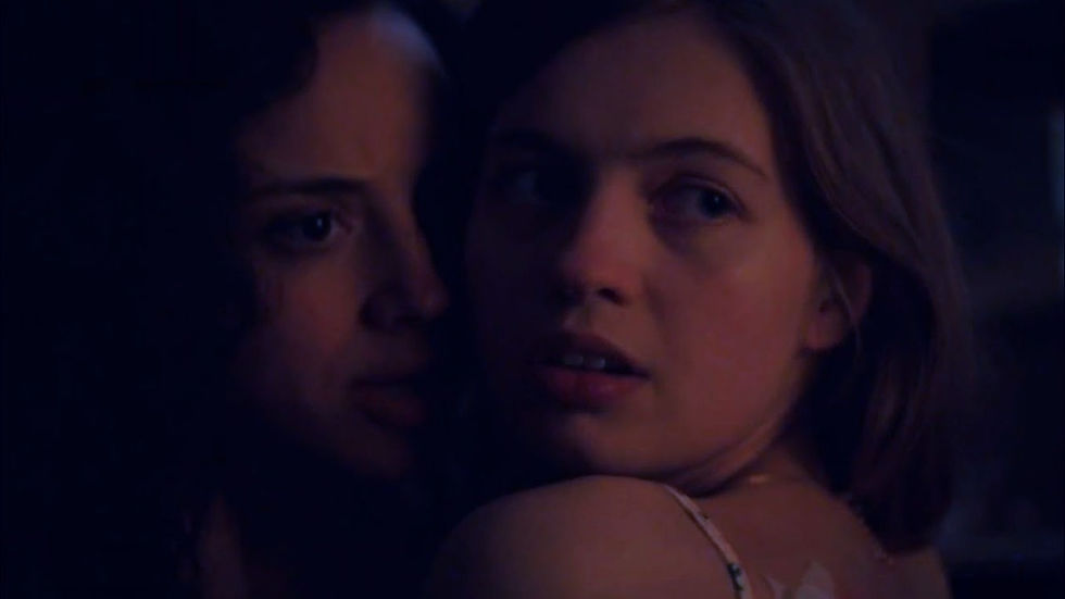 Kiana Madeira and Olivia Scott Welch in Fear Street: Part One - 1994 (2021) directed by Leigh Janiak.